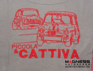 ABARTH Zippered Jacket - Grey w/ Red - Piccola & Cattiva